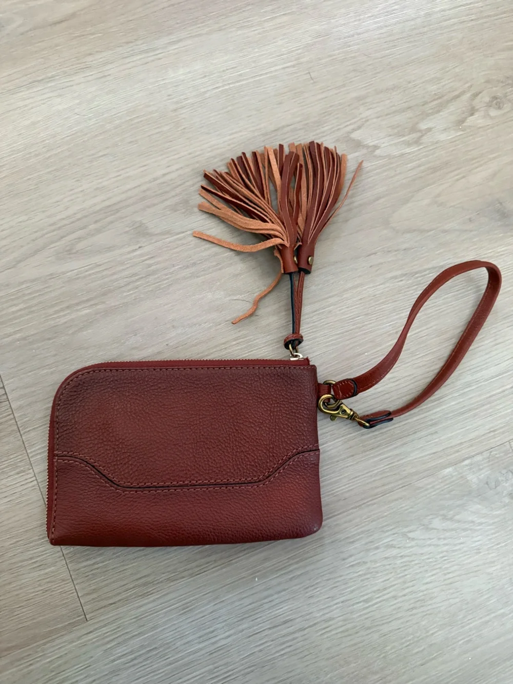 Frye Paige Wristlet with Tassels